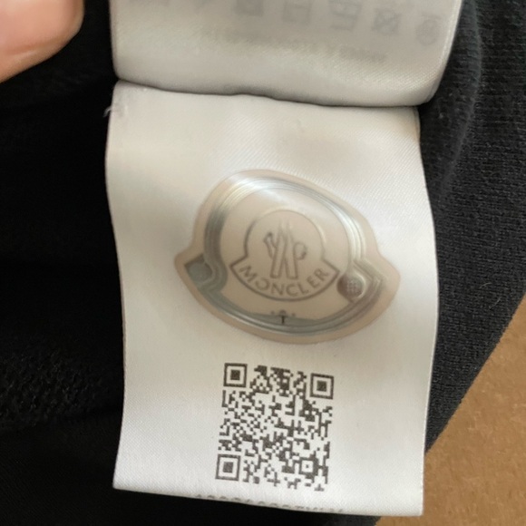 Moncler Kids Black Zip-Up Hoodie Jacket | Size 12A | Designer Youth Outerwear - Picture 6 of 8